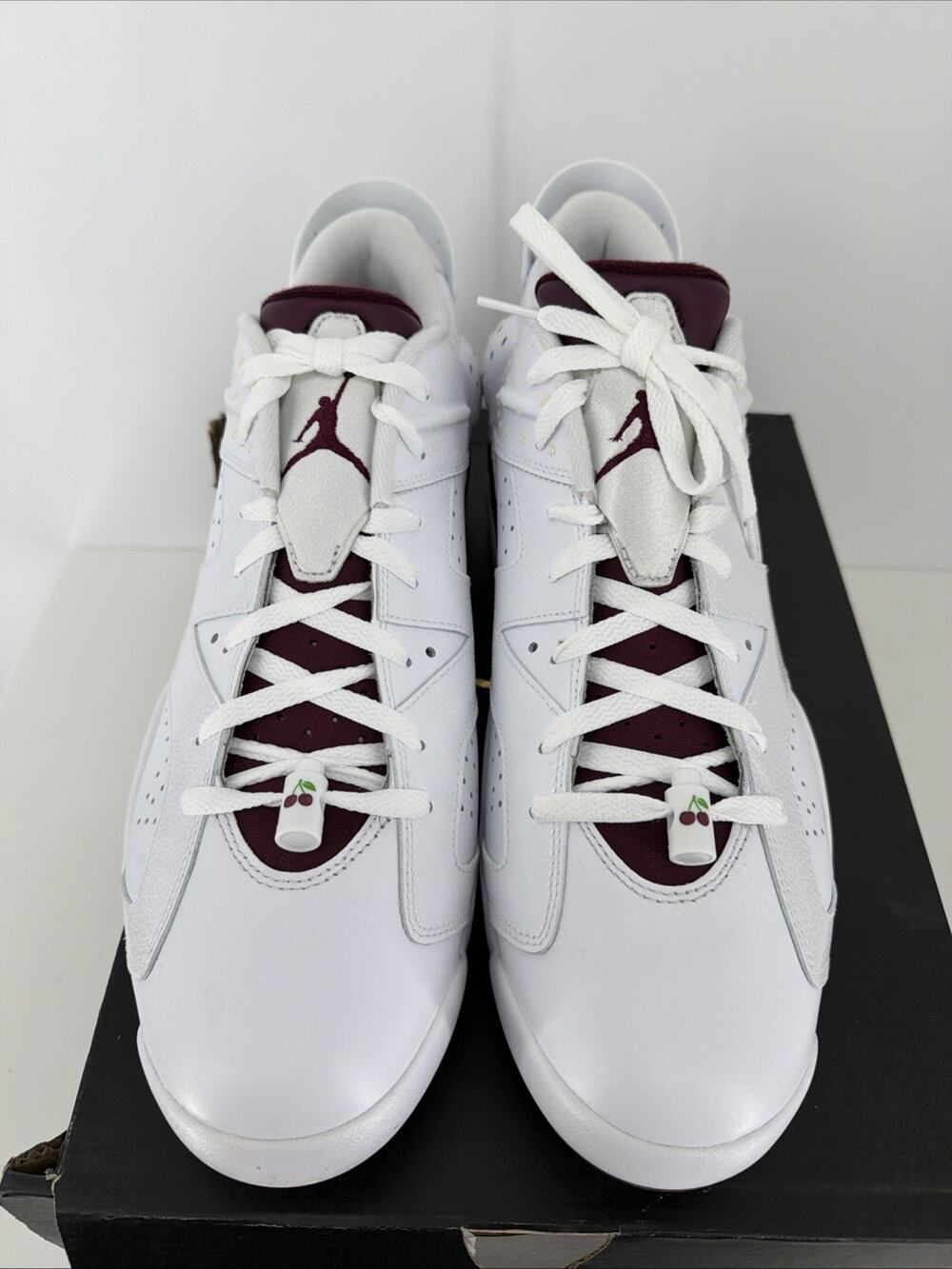 Nike Air Jordan Retro 6 G Golf M23 White Bordeaux DV6796-116 Men's Size 15